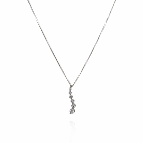 14k Yellow Gold 18" 0.50-0.59ct "S" Style Journey Pendant Necklace