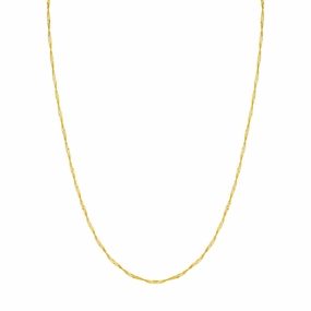 14k Yellow Gold Singapore Chain 18"