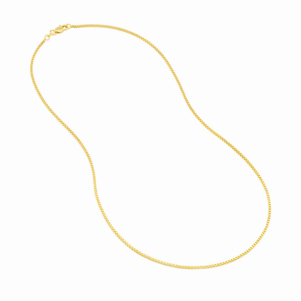 14kt Yellow Gold 1.2mm Box Chain