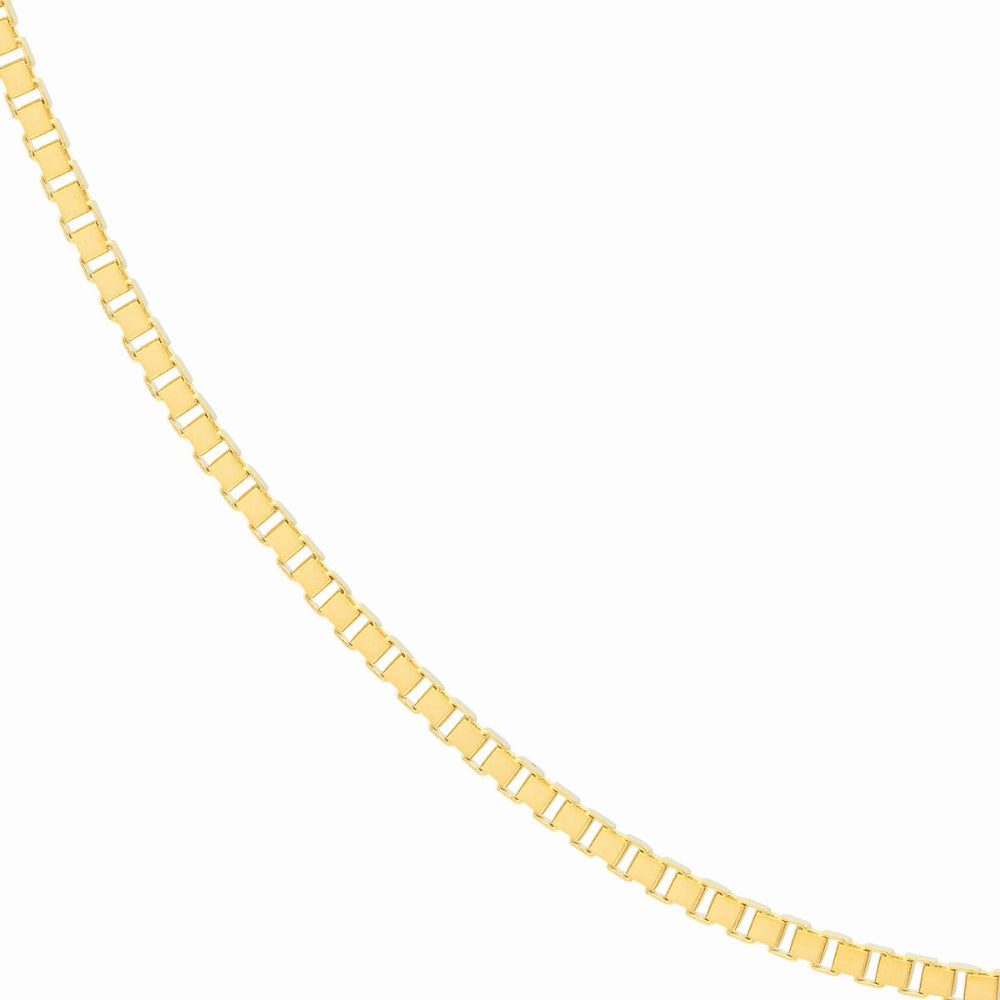 14kt Yellow Gold 1.2mm Box Chain