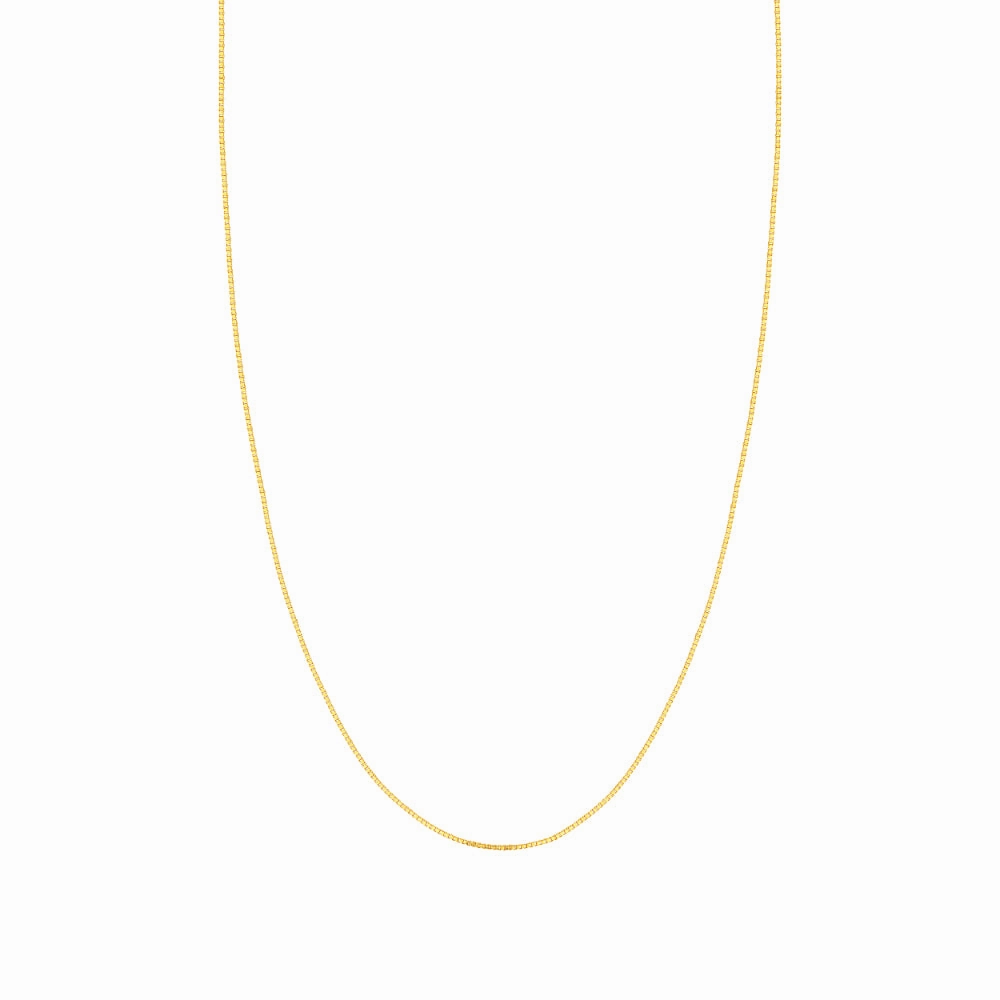 14kt Yellow Gold .96mm Box Chain, 30"