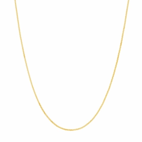 18k Gold 1.05mm Cable Chain, 18"