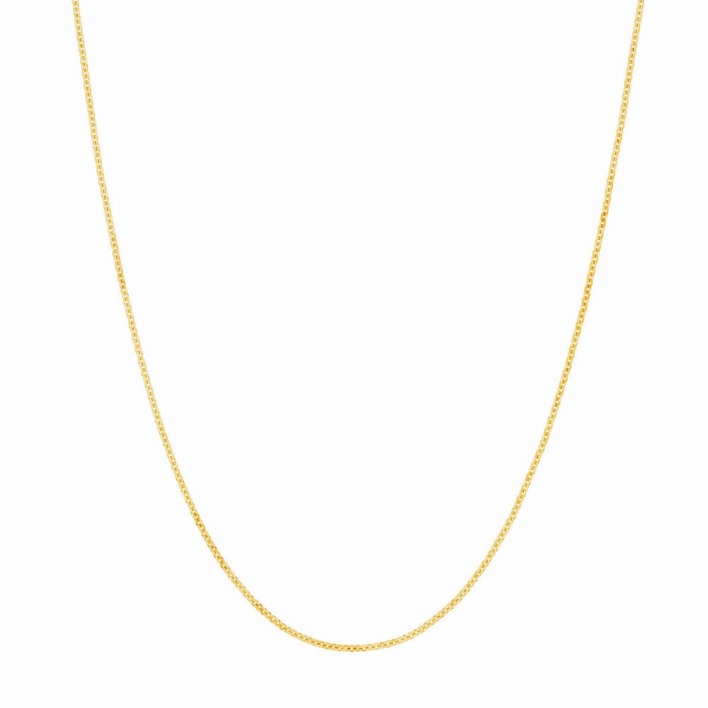 18k Gold 1.05mm Cable Chain, 18"