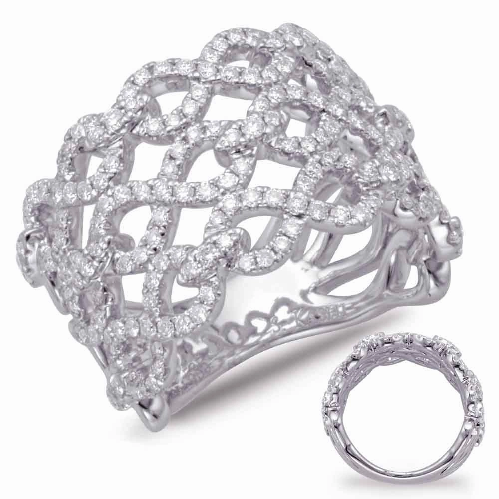 1.00 ctw. WHITE GOLD DIAMOND FASHION RING D4598WG