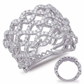 1.00 ctw. WHITE GOLD DIAMOND FASHION RING D4598WG