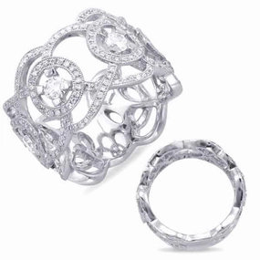 1.00 ctw. WHITE GOLD PAVE BAND D4414WG