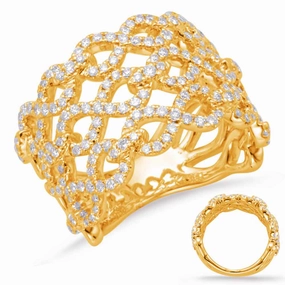 1.00 ctw. YELLOW GOLD DIAMOND FASHION RING D4598YG