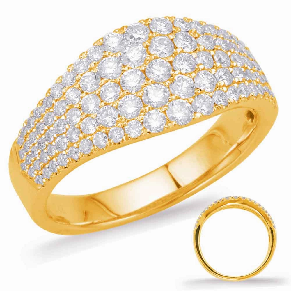 1.01 ctw. YELLOW GOLD DIAMOND FASHION RING D4585YG