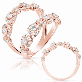1.08 ctw. ROSE GOLD DIAMOND FASHION RING D4460RG