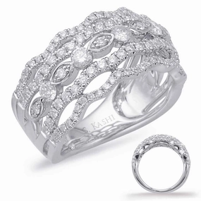 1.08 ctw. WHITE GOLD DIAMOND FASHION RING D4599WG