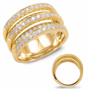 1.09 ctw. YELLOW GOLD FASHION RING D3578YG