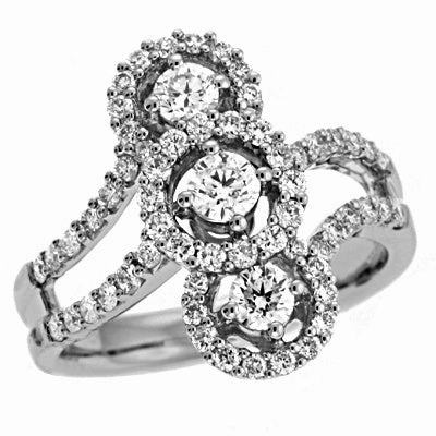 1.10 ctw. WHITE GOLD DIAMOND RING D3961WG