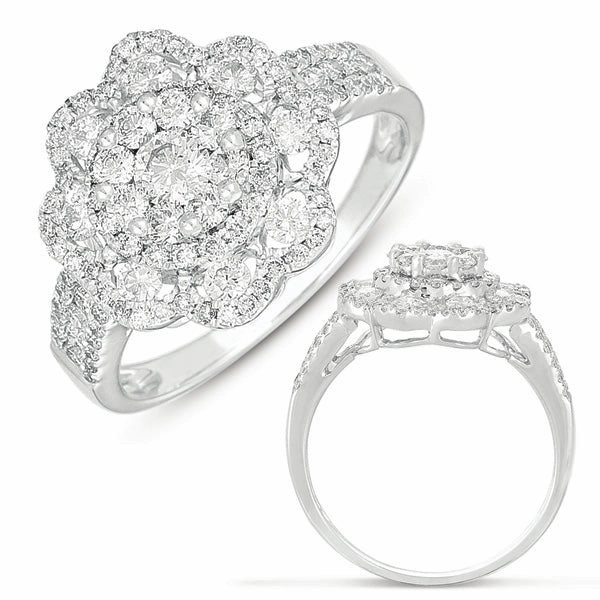 1.11 ctw. WHITE GOLD FASHION RING D4242WG