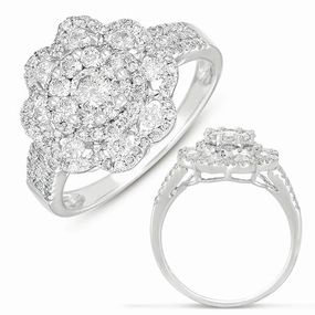 1.11 ctw. WHITE GOLD FASHION RING D4242WG