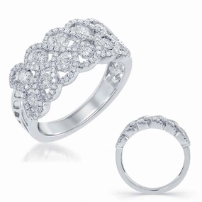 1.13 ctw. WHITE GOLD DIAMOND FASHION RING D4496WG