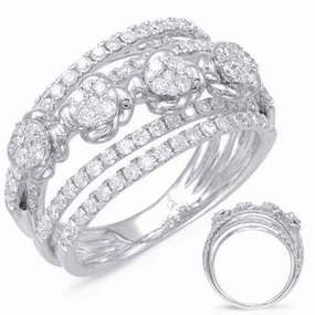1.18 ctw. WHITE GOLD DIAMOND FASHION RING D4541WG