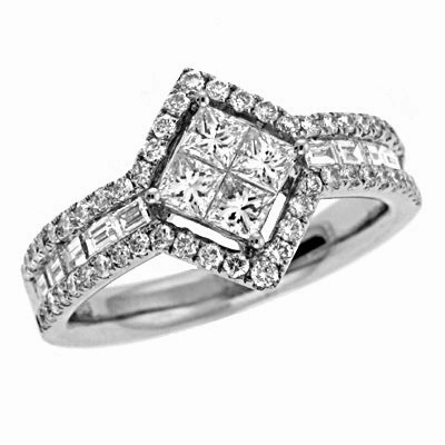 1.18 ctw. WHITE GOLD DIAMOND RING D4035WG