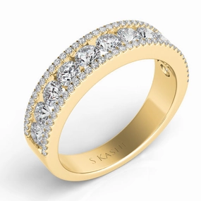 1.18 ctw. YELLOW GOLD DIAMOND BAND D4170YG