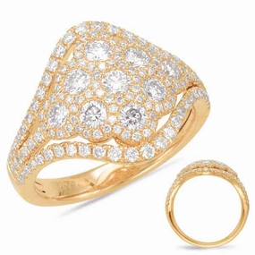 1.20 ctw. YELLOW GOLD DIAMOND FASHION RING D4546YG