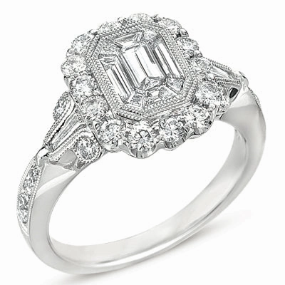 1.22 ctw. WHITE GOLD DIAMOND RING D4148WG