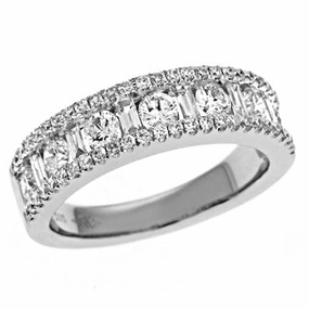 1.24 ctw. PLATINUM DIAMOND RING D4065-PL