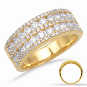 1.25 ctw. YELLOW GOLD DIAMOND BAND D4049YG