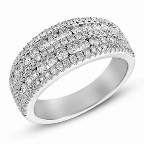 1.26 ctw. PLATINUM DIAMOND BAND D4163-PL