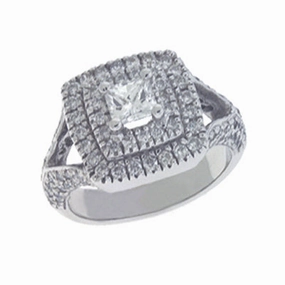 1.27 ctw. WHITE GOLD DIAMOND RING D3813WG