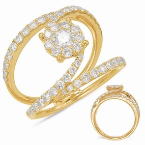 1.27 ctw. YELLOW GOLD DIAMOND FASHION RING D4551YG