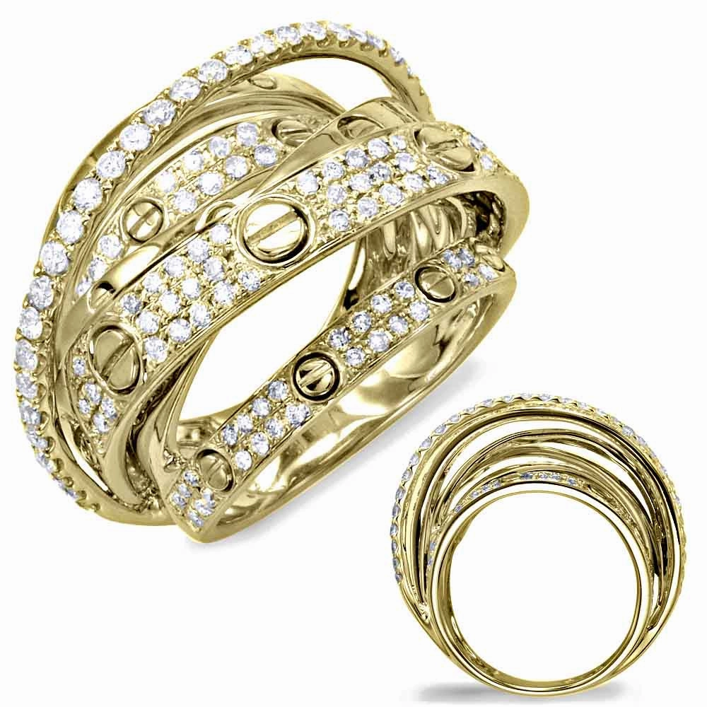 1.29 ctw. YELLOW GOLD DIAMOND FASHION RING D4373YG