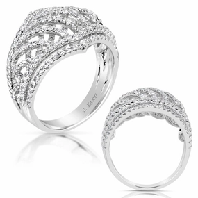 1.30 ctw. WHITE GOLD DIAMOND FASHION RING D4493WG