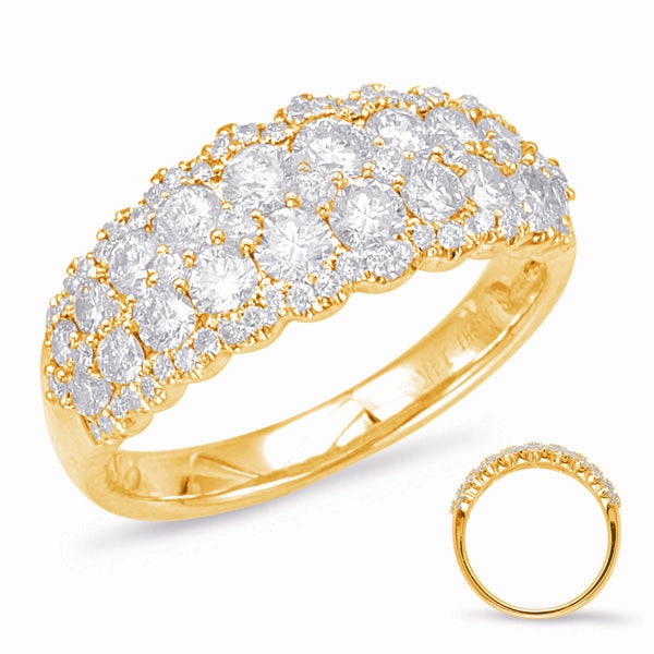 1.31 ctw. YELLOW GOLD DIAMOND FASHION RING D4561YG