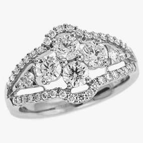 1.34 ctw. WHITE GOLD DIAMOND RING D4034WG