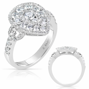 1.35 ctw. WHITE GOLD DIAMOND FASHION RING D4447WG