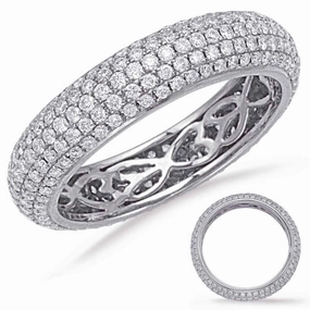 1.36 ctw. WHITE GOLD ETERNITY PAVE BAND D4201WG