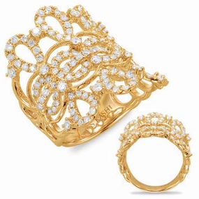 1.42 ctw. YELLOW GOLD DIAMOND FASHION RING D4420YG
