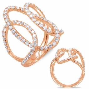 1.44 ctw. ROSE GOLD DIAMOND FASHION RING D4424RG