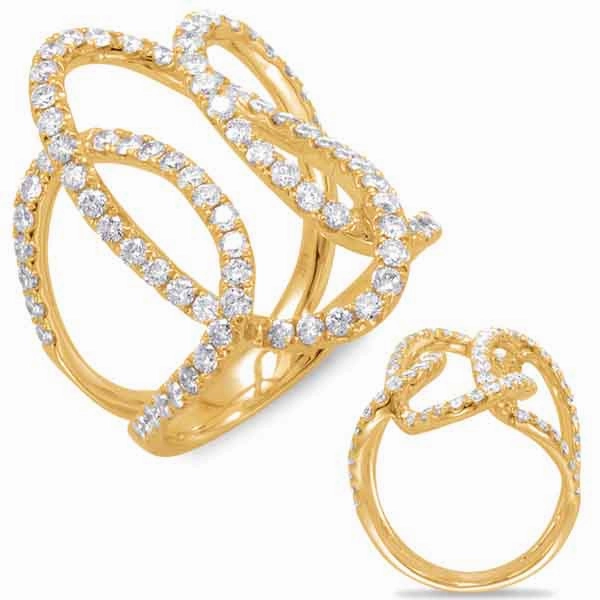 1.44 ctw. YELLOW GOLD DIAMOND FASHION RING D4424YG