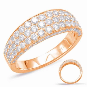 1.46 ctw. ROSE GOLD PAVE DIAMOND BAND D4558RG