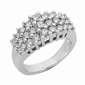 1.46 ctw. WHITE GOLD DIAMOND RING D3689WG