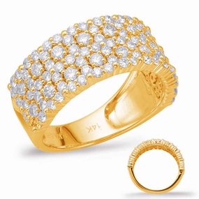 1.46 ctw. YELLOW GOLD DIAMOND FASHION RING D4588YG