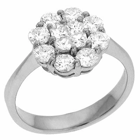 1.48 ctw. WHITE GOLD DIAMOND RING D3877WG