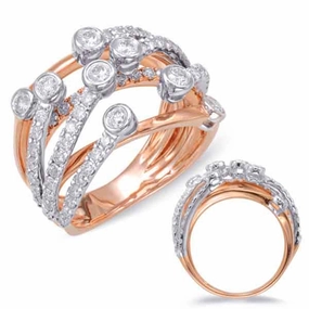 1.49 ctw. WHITE & ROSE DIAMOND FASHION RING D4409RW