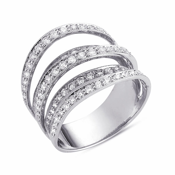 1.53 ctw. WHITE GOLD PAVE RING D3937WG