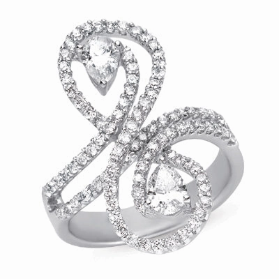 1.56 ctw. WHITE GOLD DIAMOND RING D4105WG