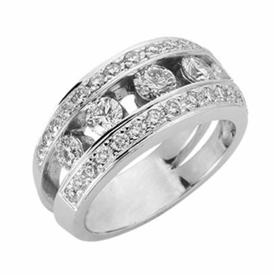 1.59 ctw. PLATINUM DIAMOND BAND D3755-PL