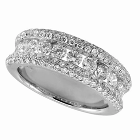 1.64 ctw. WHITE GOLD PAVE BAND D4081WG