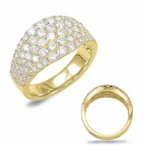 1.70 ctw. YELLOW GOLD DIAMOND BAND D4391YG
