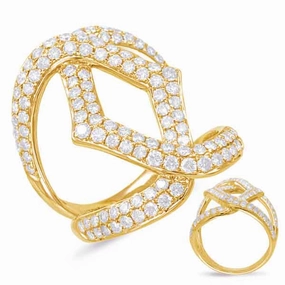 1.70 ctw. YELLOW GOLD DIAMOND FASHION RING D4542YG