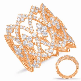 1.74 ctw. ROSE GOLD DIAMOND FASHION RING D4574RG